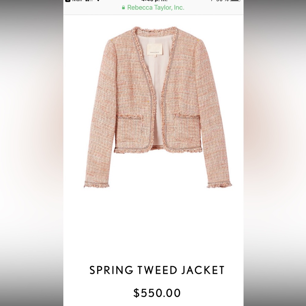 Rebecca Taylor Spring Tweet jacket